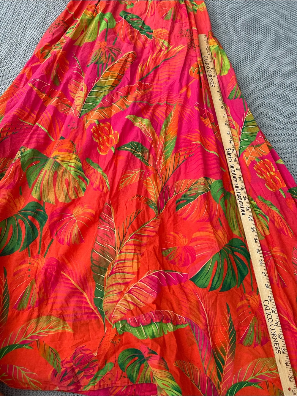 Farm Rio Ombré Forest Maxi Dress Pink Orange Multicolor Small Tropical Beach - Picture 12 of 13